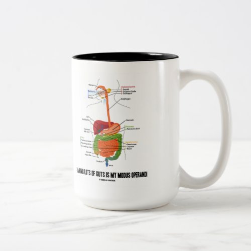 Having Lots Of Guts Is My Modus Operandi Two_Tone Coffee Mug