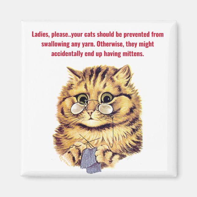 "Having Mittens" Magnet (Front)