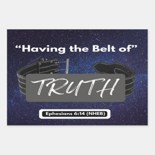 Having the Belt of Truth Wrapping Paper _ 3 Sheets
