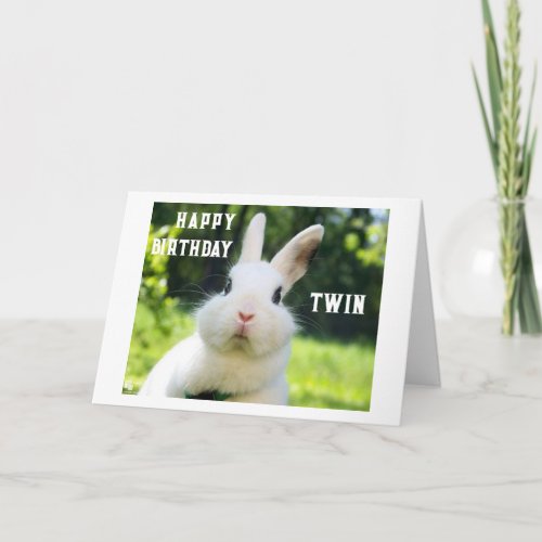 HAVING YOU FOR A TWIN BIRTHDAY CARD
