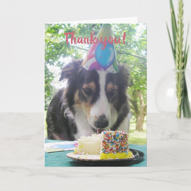 "Having Your Cake and Eating it Too!" Thank You Ca Card (Front)