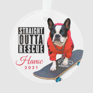 Havoc Holiday Photo Typography Ornament