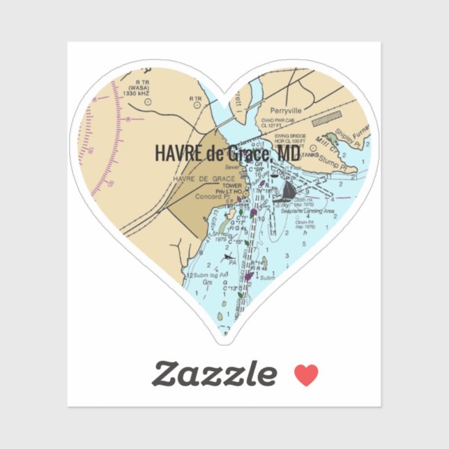 Havre de Grace MD Sticker (Sheet)