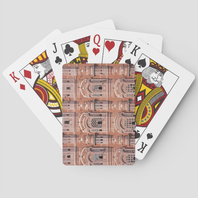 Hawa Mahal (Palace of Winds), Jaipur 2 Poker Cards (Back)