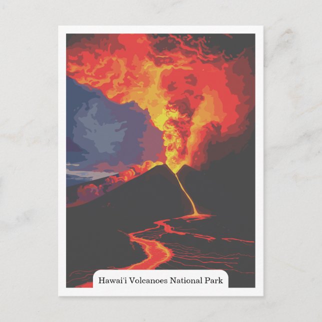 Hawaiʻi Volcanoes National Park USA Postcard (Front)