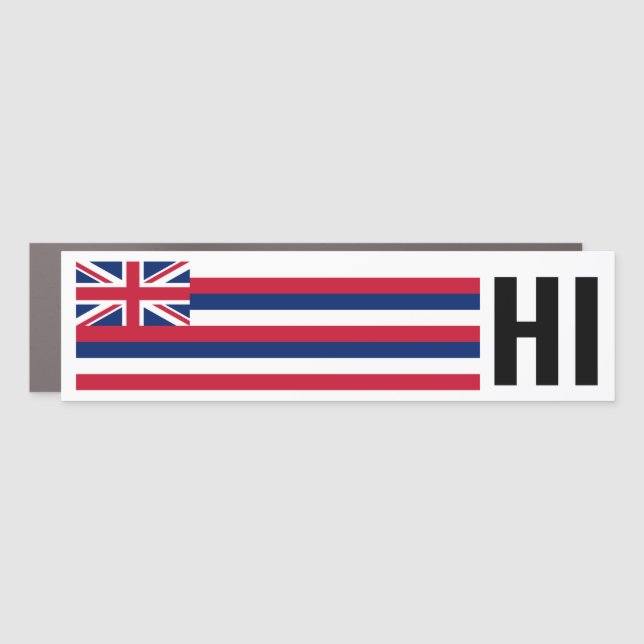Hawai’i Flag Car Magnet (Front)