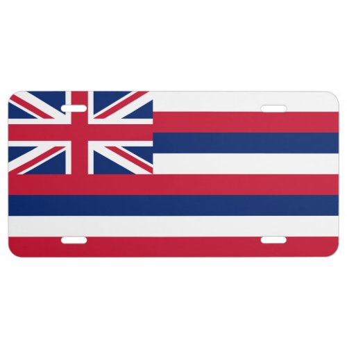Hawaii Flag License Plate