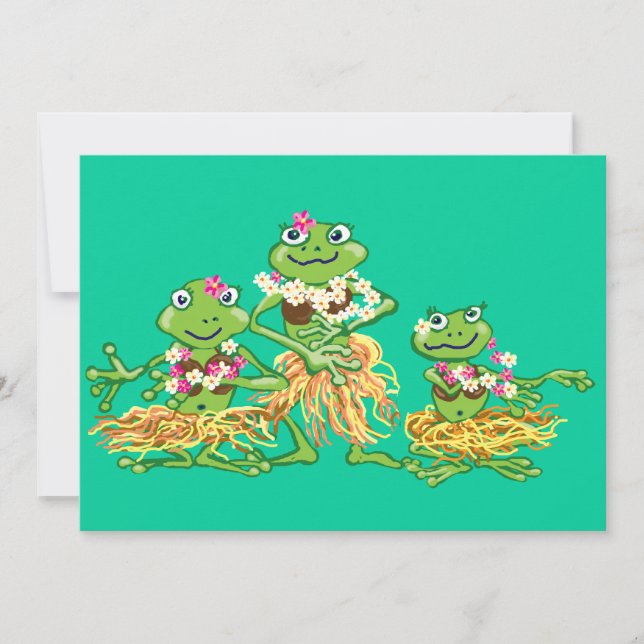 Hawaian party invitation (Front)