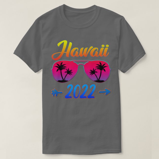 Hawaii 2022 Hawaiian Beach Cool Glasses Vacation M T-Shirt (Design Front)