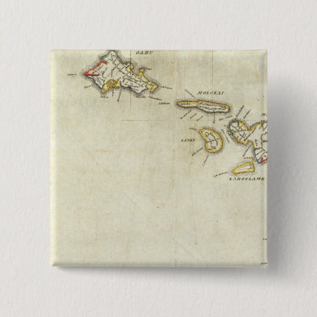 Hawaii 3 pinback button (Front)