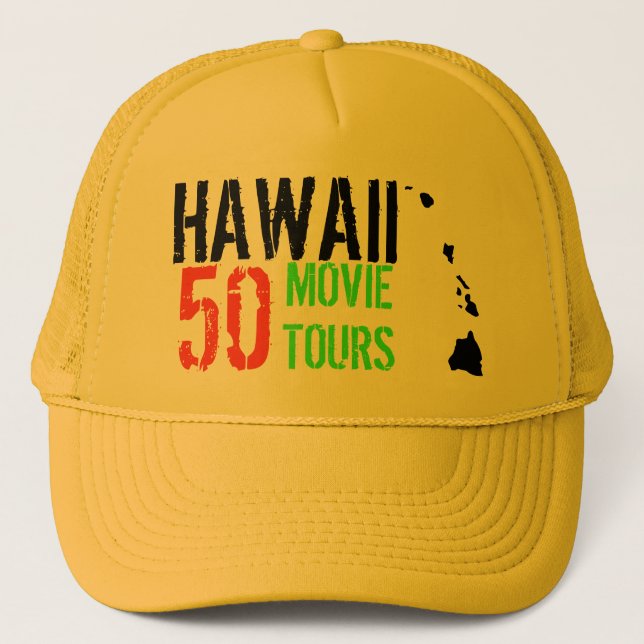 HAWAII 50 MOVIE TOURS TRUCKER HAT (Front)