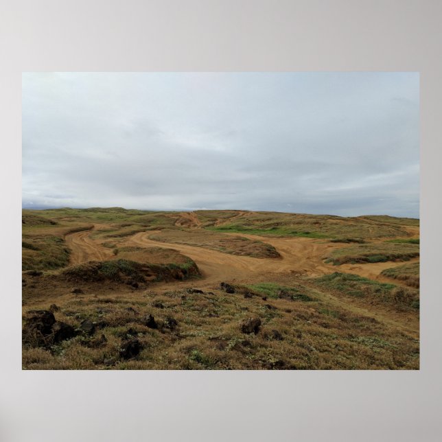 Hawaii - Adventure To Green Sand Beach Poster (Front)