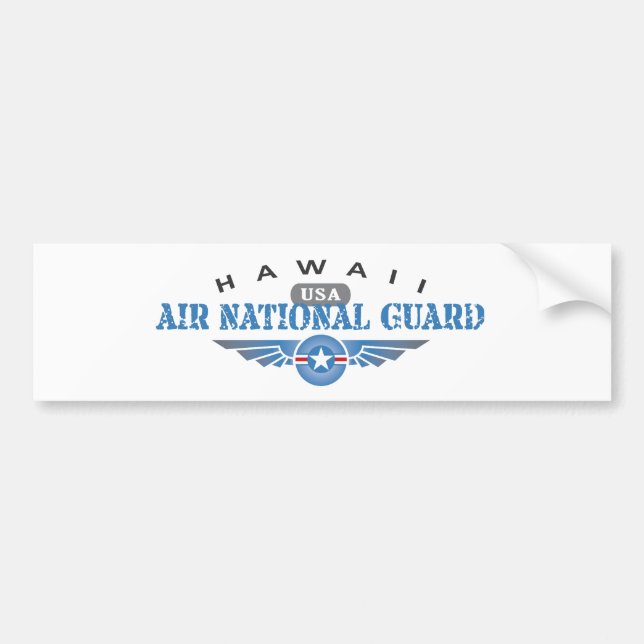 Hawaii Air National Guard Bumper Sticker (Front)