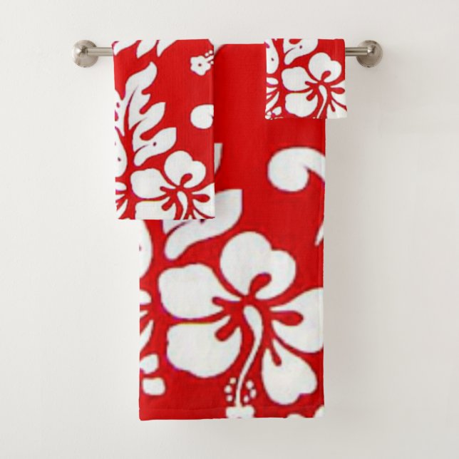 Hawaii Aloha Collection Bath Towel Set (Insitu)