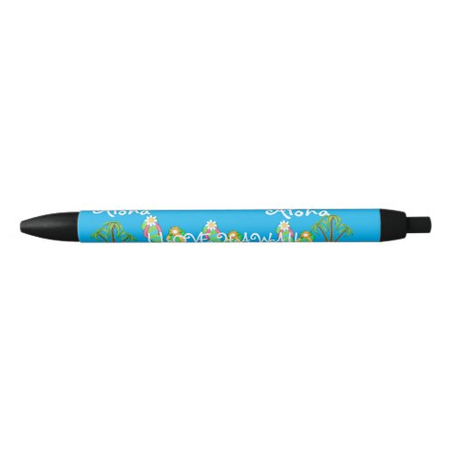 Hawaii Aloha Collection _  Black Ink Pen