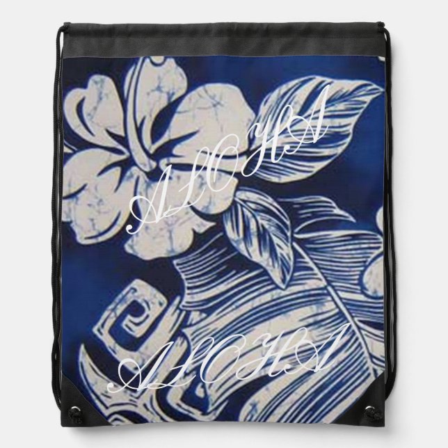 HAWAII ALOHA COLLECTION - DRAWSTRING BAG (Front)