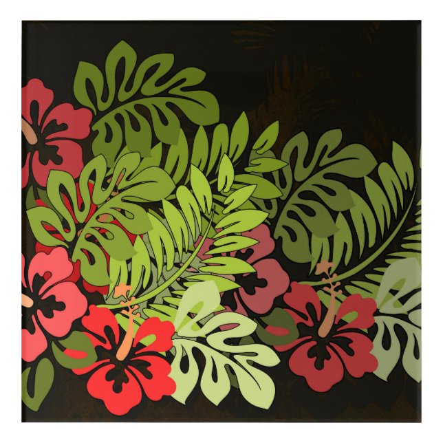 Hawaii Aloha Flower Art Print (Front)