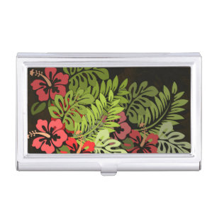 Hawaii Aloha Flower Art Print Case For Business Cards