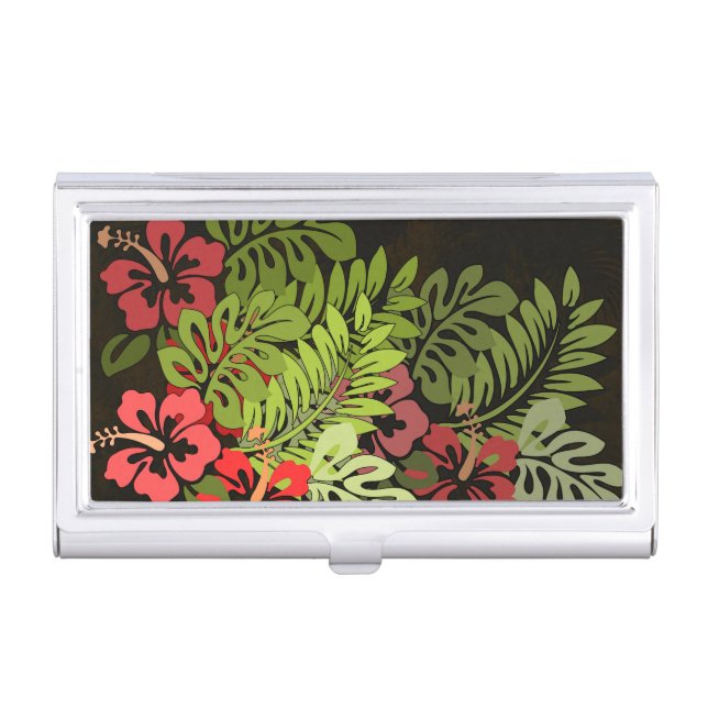 Hawaii Aloha Flower Art Print Case For Business Cards (Front)