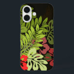 Hawaii Aloha Flower Art Print iPhone 16 Case<br><div class="desc">Hawaii Flowers - this is a  floral design art print that's based on a vintage aloha tropical Hawaii shirt pattern from Hawaii.</div>