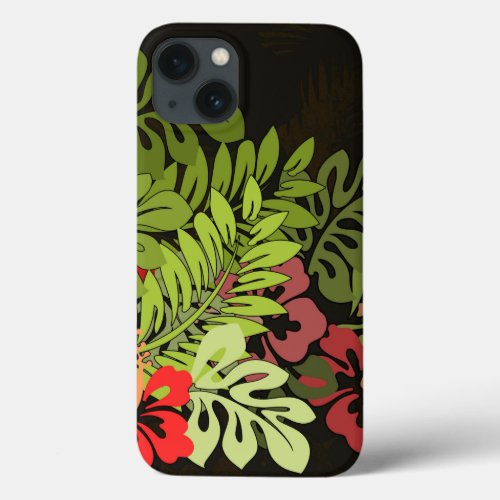 Hawaii Aloha Flower Art Print iPhone 13 Case