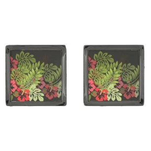 Hawaii Aloha Flower Art Print Cufflinks