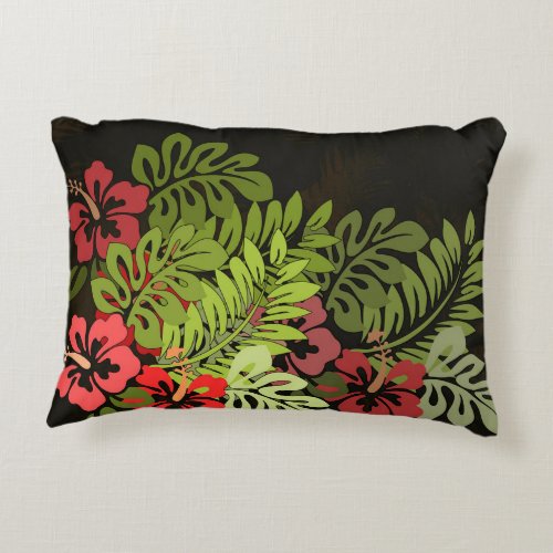 Hawaii Aloha Flower Art Print Decorative Pillow