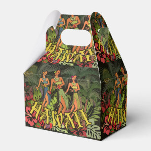 Hawaii Aloha Flower Art Print Favor Boxes