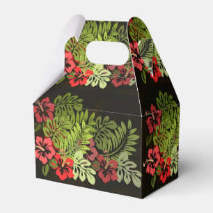 Hawaii Aloha Flower Art Print Favor Boxes