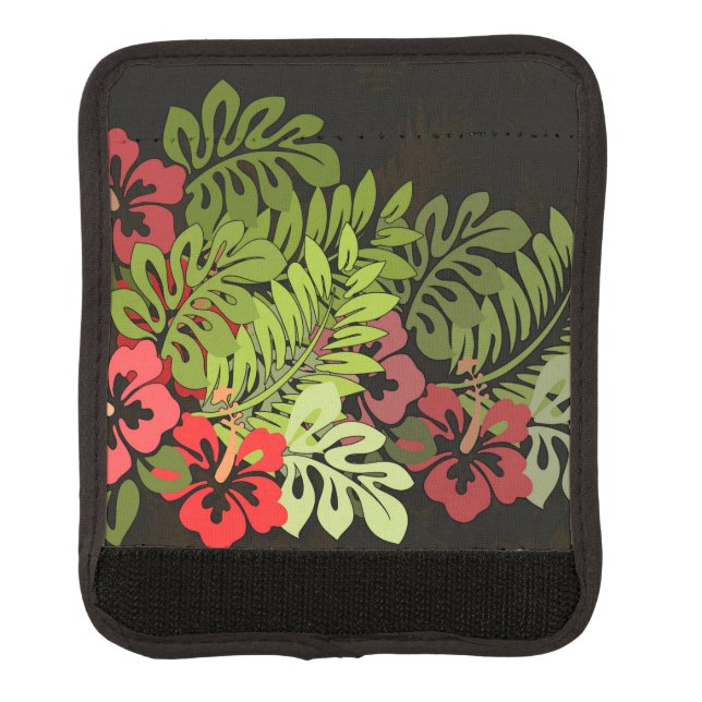 Hawaii Aloha Flower Art Print Luggage Handle Wrap (Front)