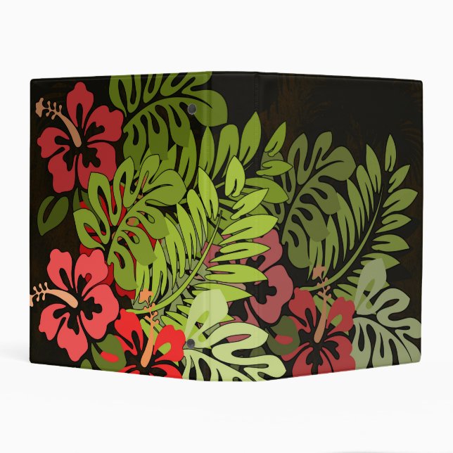 Hawaii Aloha Flower Art Print Mini Binder (Background)