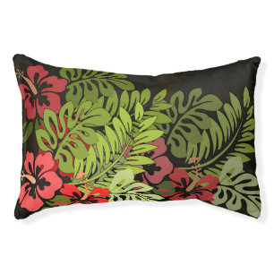 Hawaii Aloha Flower Art Print Pet Bed