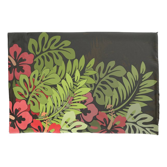 Hawaii Aloha Flower Art Print Pillow Case (Front)