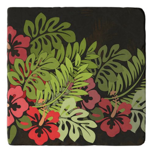 Hawaii Aloha Flower Art Print Trivet