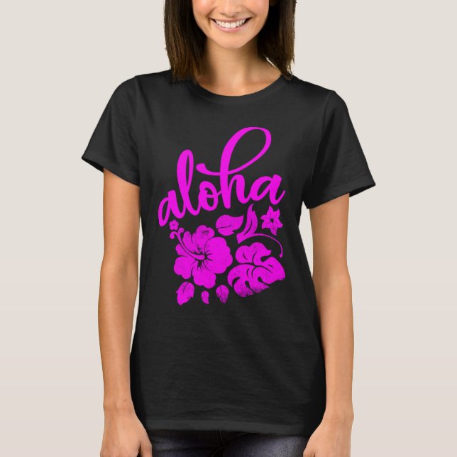 Hawaii Aloha Hibiscus Hawaiian Party 3 T-Shirt (Front)
