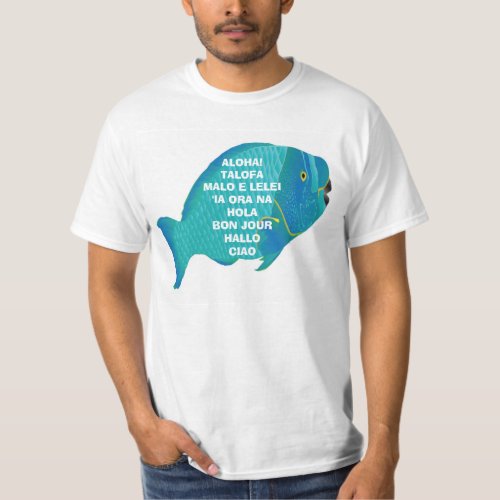 Hawaii Aloha Parrot Fish T_Shirt