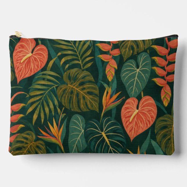 Hawaii aloha print pattern accessory pouch (Front)