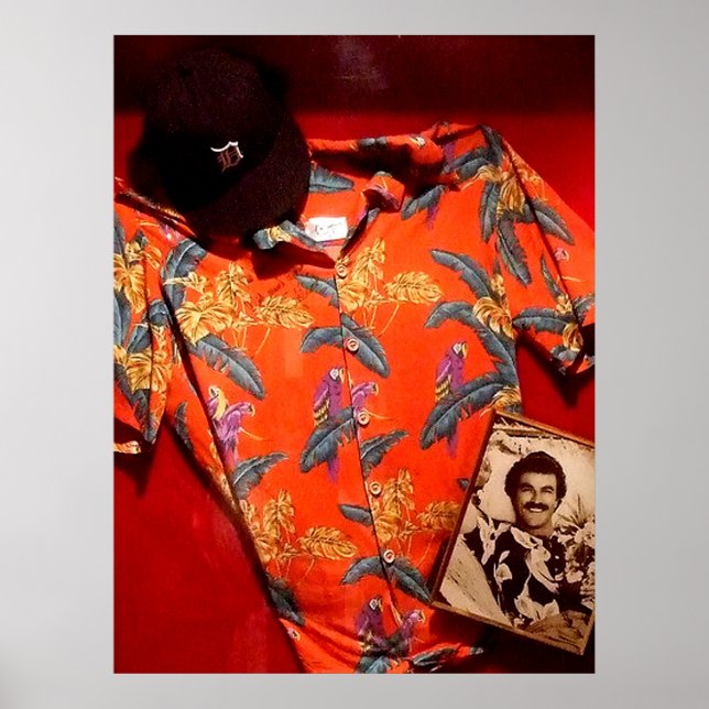 Hawaii Aloha Shirt Tom  Poster (Front)