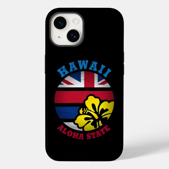HAWAII ALOHA STATE FLAG Case-Mate iPhone CASE (Back)