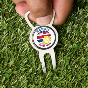 HAWAII ALOHA STATE FLAG DIVOT TOOL