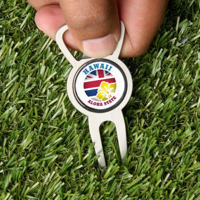 HAWAII ALOHA STATE FLAG DIVOT TOOL (Insitu 1)