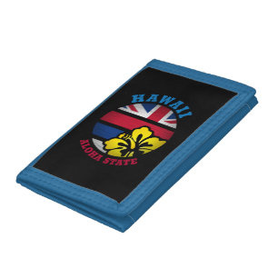 HAWAII ALOHA STATE FLAG TRI-FOLD WALLET