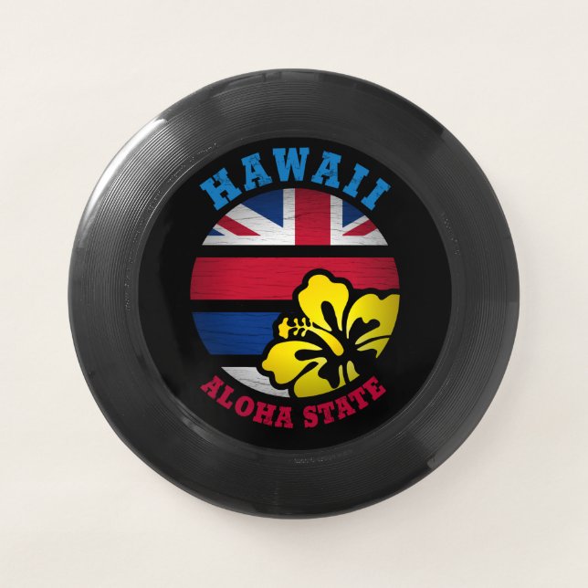 HAWAII ALOHA STATE FLAG Wham-O FRISBEE (Front)