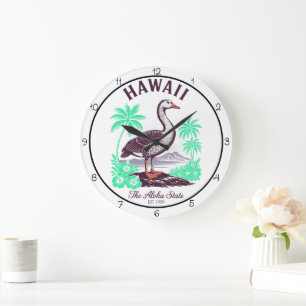 Hawaii Aloha State Wall Timepiece Large Clock