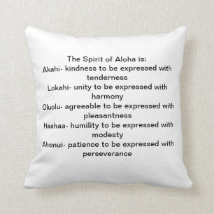 Hawaii Aloha Throw Pillow