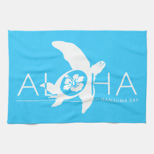 Hawaii - Aloha Turtle Kitchen Towel