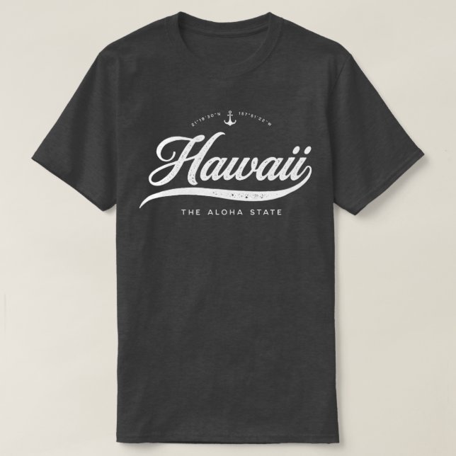 Hawaii Aloha Vintage Retro  T-Shirt (Design Front)
