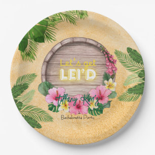 Hawaii Bachelorette Party Paper Plates