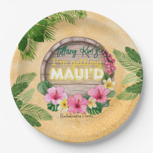 Hawaii Bachelorette Party Paper Plates