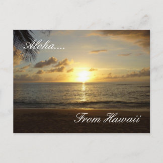 Hawaii Beach 3, Aloha...., From Hawaii Postcard